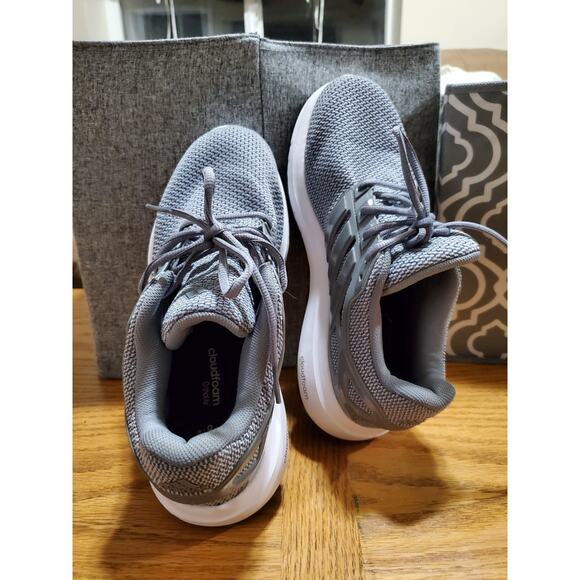 Adidas Cloudfoam Gray Sneakers Running Shoes – Breathable Mesh, - Picture 6 of 9